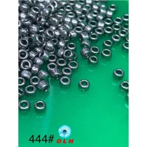 Factory Direct Sale Wholesale #444 Round 2.5mm Gray Glass Seed Beads Machine Glass Beads for Garment & Jewelry Making & Embroidery Machine - Wenzhou Olova Industry Co., Ltd. - China