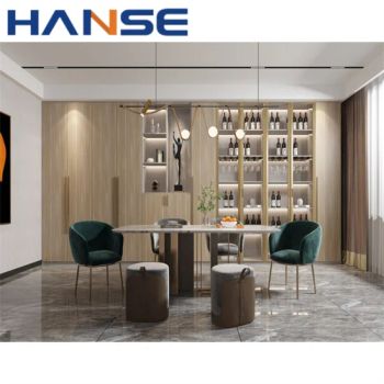 High Quality Living Room Drinks Cabinets Home Living Room Wooden Glass Door Wine Bar Cabinet - Foshan Hanse Industrial Co., Ltd. - China