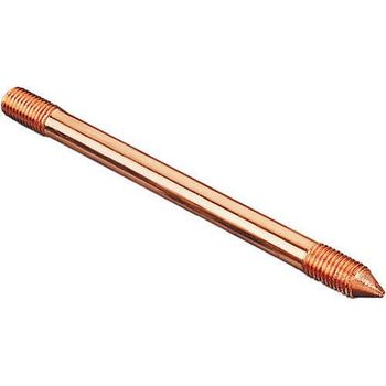 17mm Solid Copper Earth Rod, 1 Meter Shape Round Diameter 17mm Material Copper Welding Current 21A Length Of Rod 1 - Bee Key Enterprise - India