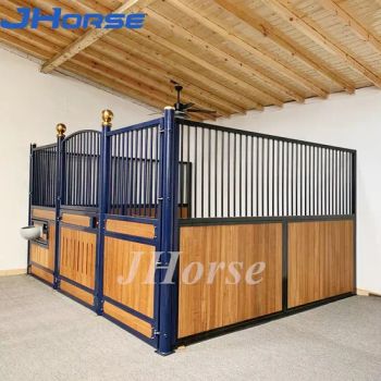 China Outdoor Horse Stall Boxes Fronts Doors Sale Barn Horse Stable Panels E-08 - Hebei Donwel Metal Products CO., LTD - China
