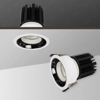 Round Down Light Recessed LED Spotlight COB LED Downlight for Home Office - Jiangmen Synno Lighting Co., Ltd. - China
