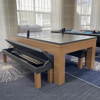 2025 Factory High Quality Slate Bed Billiard Tables with Tennis Top Competition-Level Pool Table - Jiangxi Wanyaju Wood Industry Co., Ltd. - China