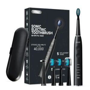5 Brushing Mode Long Lasting Dental Oral Rechargeable Sonic Technology Travel Electric Toothbrush Electric - Yiwu Billion Import & Export Co., Ltd - China
