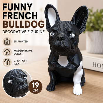 French Bulldog Decorative Figurine – 3D Printed PETG Dog Statue – Black & White – 19 cm from CREATIVECORNERSZ LTD French Bulldog Decorative Figurine – 3D Printed PETG Dog Statue – Black & White – 19 cm - CREATIVECORNERSZ LTD - Bulgaria