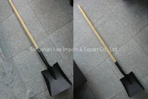 Garden Shovel Shovel Head with Wooden Handle Hand Tool (S519L) - Tangshan Las Import & Export Co., Ltd. - China
