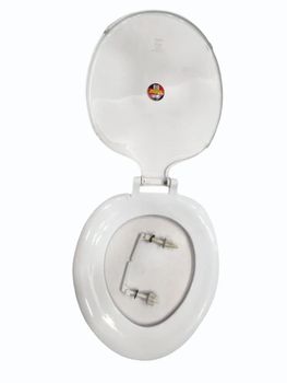 Open Front Jindal PP Toilet Seat Cover Shape Oval Color White Brand Name Jindal Product Code 1011 Product Material PP Surface Finish Paint - Sunshine Industries - India