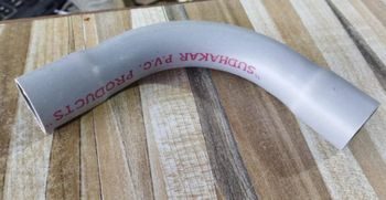 Sudhakar 90 Degree PVC Pipe Bend Color Gray Brand Sudhakar Diameter 12 mm Bend Angle 90 Degree Connection Type Male Size/ Diameter 6 Inch - Patel'S Trader - India