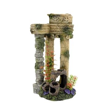 Aquarium Decoration Roman Column Resin Pollution Free Aquarium Accessories - Dongguan Seascape Handicraft Limited - China