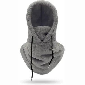Winter Warm Face Cover Hat Cap Scarf Integration Breathable Thermal Neck Hat Ski Mask Wind-Resistant Face Mask Luxury Balaclava - Yangzhou Morningbird Headwear Co., Ltd. - China