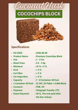 COCOCHIPS BLOCK from PT. PUNTANG SEMESTA UTAMA COCOCHIPS BLOCK - PT. PUNTANG SEMESTA UTAMA - Indonesia
