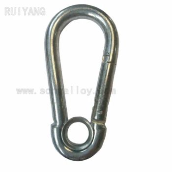Stainless Steel Carabiner Spring Snap Hook Form a Origin China Color Silver Condition New Brand Ruiyang HS Code - SHAANXI RUIYANG IMPORT EXPORT CO., LTD. - China