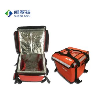 Customized Reusable Folded Insulated Thermal Food Drink Beer Carry Take-out Picnic Camping Delivery Takeaway Shoulder Insulated Bag - Fujian Super Tech Advanced Material Co., Ltd. - China