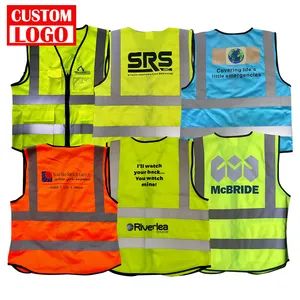 Custom Logo Outdoor Protective Vests High Visible Reflective with Pocket and Zipper - WUHAN JARMOO FLAG CO., LTD. - China