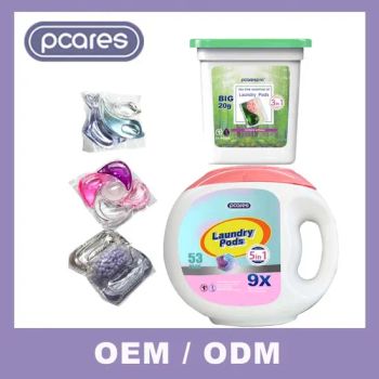 Eco-Friendly High Active Lngredient Deep Clean Clothes Laundry Detergent Pods - Shanghai Pcares Cosmetic Co. Ltd - China