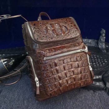 Dropship Genuine Crocodile Leather Laptop Bag Backpack - Guangzhou Yijiayi Leather Co., Ltd. - China