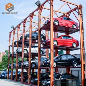 Four Posts Vertical Hydraulic Compact Quad Outdoor Car Parking Lift - Qingdao Hydro Park Machinery Co., Ltd. - China
