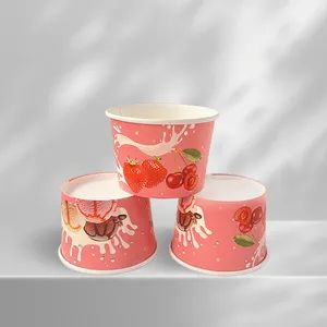 Customized Disposable Paper Bowl with Lid PE Lamination Paper Ice Cream Bowls - Guangzhou Tiptop New Material Technology Co., Limited - China