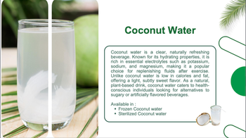Coconut water from ART LOG MAROC Coconut water - ART LOG MAROC - France