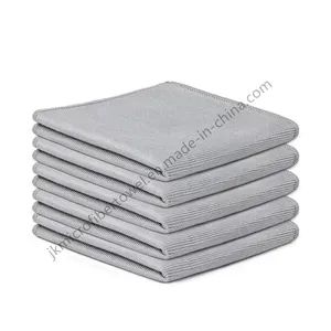 Lint Free Microfiber Glass Cleaning Cloths 40*40cm MOQ 100 PCS Origin China Trademark JIEK Model NO. JK-4040 Weight 200-450GSM - Shijiazhuang Jieku Commerce Co., Ltd. - China