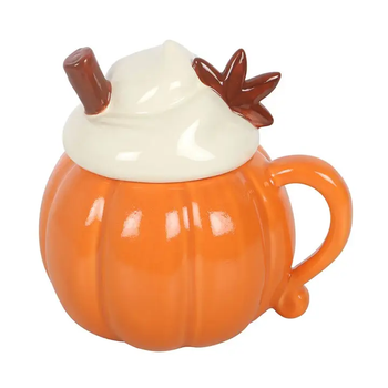 Pumpkin Cream Lidded Autumn Mug - Njang Investments Limited - Kenya