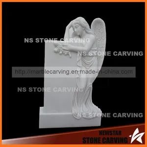 Beautiful Angel Statues Carving for Graveston in Monument - Quyang Newstar Stone Carving Factory - China