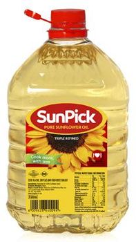 Sunpick Cooking Sunflower Oil (4 × 5L Plastic Bottles) - USD46.43 FOB per Pack of 4 - Fortis Global Freight - South Africa