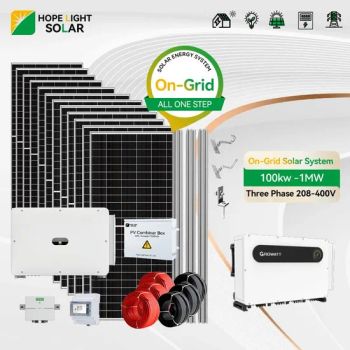 Energy Solar Systems on Grid 100kw 200kw 300kw Three Phase Commercial Solar Systems - Hope Light Solar Co., Ltd. - China