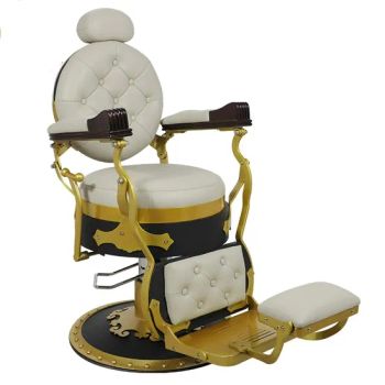 Salon Vintage Heavy Duty Hydraulic Barber Chairs Color White Origin China Condition New Folded Folded Material Metal Trademark - Henan Eminent Medical Devices Co., Ltd. - China