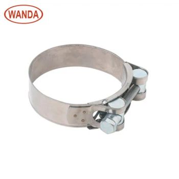 China Manufacture 304 Stainless Steel T Bolt Strong Throat Hoop European Style Hose Clamps - Wanda Industrial Supply Limited - China
