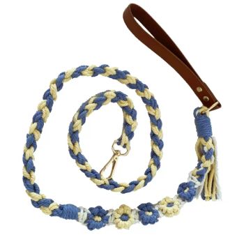 Cool Black Soft Dog Leashes Sturdy Hands-Free Dog Leash Made of Thick Braided Rope, Dog Collar and Leash Set - Anhui Bochen Eco Co. - China