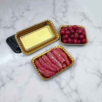 Disposable Food Grade Plastic Pet Container Gold Fresh Fruit Tray - Henan First Rise Technology Co., Ltd - China