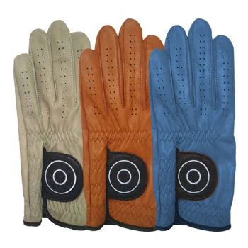 Custom Made Leather Anti-Slip Left Hand Colored Golf Gloves - Xiamen JTS Sports Equipment Co., Ltd. - China