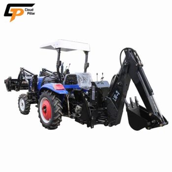Chinese Lawn Mower Cheap Price 4X4 Mini Small Compact Agricultural Garden Farm Tractor with Front End Loader and Rear Backhoe Digger Auger for Sale From China - Weifang CP Machinery Co., Ltd. - China
