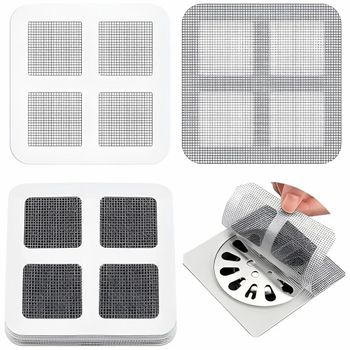 Pu + Steel Sink Drain Covers (10 Pcs) Set 10 Pcs Shape Square Material PU + Steel Disposable Cover Yes Removability - Avadh Trendz - India