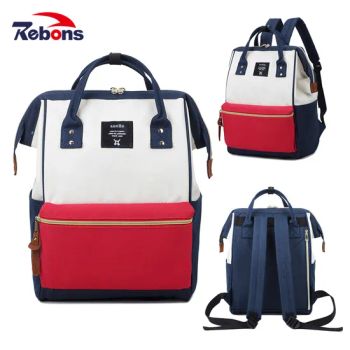 Custom Logo Printed Large Capacity Outdoor Girls Casual Sports Travek Bag Rucksack Hiking Diaper Backpack for Women - Xiamen Rebons Import & Export Co., Ltd. - China