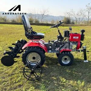 The Newest Mini Tractor 4WD Ride on Tiller with Rotary Tiller and Other Functions - CHONGQING ARRORA TECH CO.,LTD - China