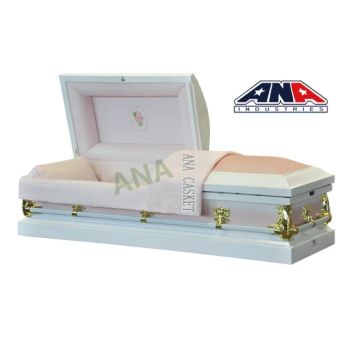 Funeral Supplies Ana Cheap Price 20 Ga Steel Metal Casket Type Casket Origin China Trademark ANA Interior Crepe HS Code - Wuxi ANA Industries Co., Ltd. - China