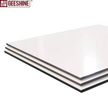 Pure White Unbroken Core 4X8 Feet Aluminum Composite Panel Wood Pallets Fireproof Wall Cladding Exterior Decoration PVDF PE Coating - Guangzhou Geeshine Building Materials Co., Ltd. - China