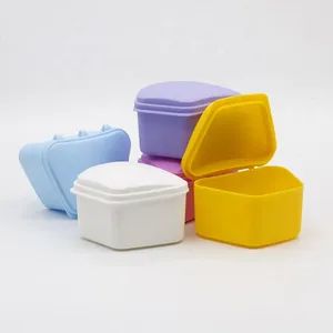 Denture Bath Retainer Box Orthodontic Mouth Guard Dental Storage Container - Wuhan Jinguang Medical Technology Co., Ltd. - China