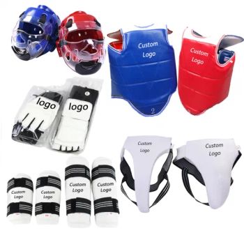 Martial Arts Equipment, Wt Taekwondo Sparring Gear Set for Head Chest Foot Hand Arm Shin Groin - Qingdao Tide Sports Products Co., Ltd. - China