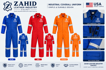 Zahid Leather Industry Sialkot logo Industrial uniform – product photo, Main Products