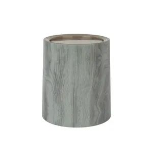 Large Circular Plastic Trash Can with Patterns and Sleeves Dustbin - Taizhou Wangting Plastic Spring Co., Ltd - China