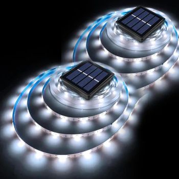 Solar Fairy Rope Lights, Cold White LED String Lights for Pathway, Porch, Christmas Tree - Zhongshan Deng Zong Guan Lighting Co., Ltd. - China