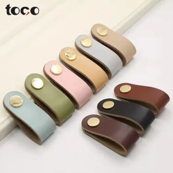 Leather Furniture Wardrobe Double Hole Door Handles Cabinets Cupboards Drawer Pulls Knobs - Foshan Toco Decorative Material Co., Ltd. - China