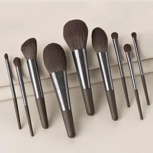 Portable 9PCS Cosmetics Makeup Brush Sets Beauty Cosmetics Travel Makeup Brush Powder Blush Shadow Foundation Small Contour Eye Shadow Brush - Shenzhen MyColor Cosmetics Co., Ltd. - China