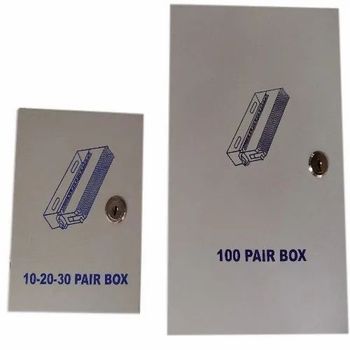 Telephone Connection Box Material MS Shape Rectangular Finish Powder Coated Usage/Application Telephone Capacity 10 Pair also available 20,30,100 Pair - Sagun Enterprise - India