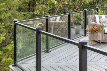 Spigot Based Balcony Glass Railing (Flat Glass) Material Glass Design Ralling Position Balcony Color Transparent Glass Type Flat - RGS Glass Private Limited - India