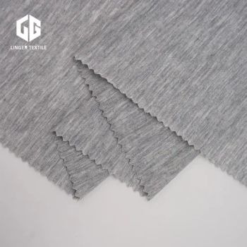 Plain Fabric Nylon Viscose Single Yarn Made Knitted Fabric for Clothes - Shaoxing Lingge Textile Co., Ltd. - China