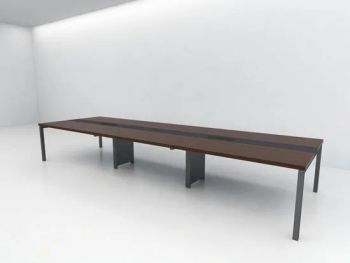 Office Premium Furniture Modern Conference Meeting Table with Box Foot with Wire - Shanghai Pumei furniture Co., Ltd. - China