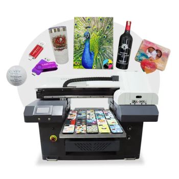 Jucolor 4060 Small Size Digital Bottle Phone Case Pad Printing Machine UV Flatbed Printer for Various Promotional Items - Shanghai Colorjet Industry Co., Ltd. - China